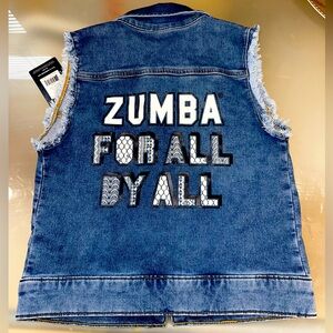 Zumba For All By All Denim Vest